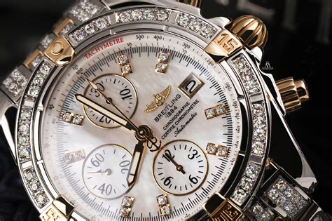 diamond breitling watches for cheap|breitling chronomat diamond bezel.